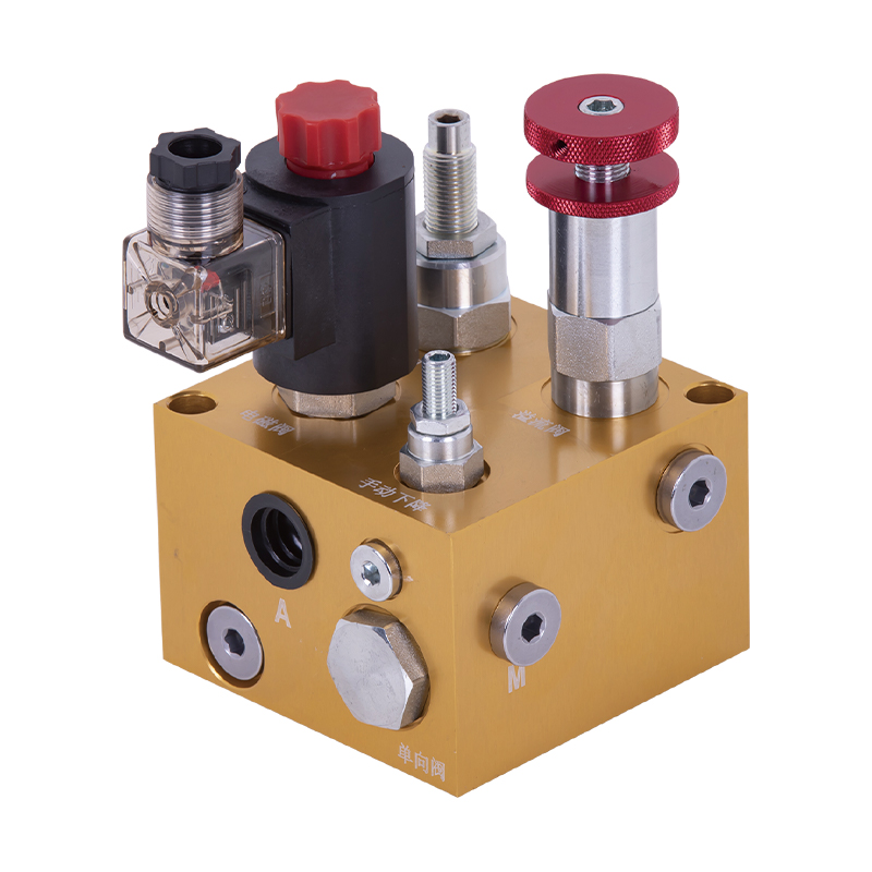 Groupe de vannes pour plate-forme élévatrice hydraulique série ET